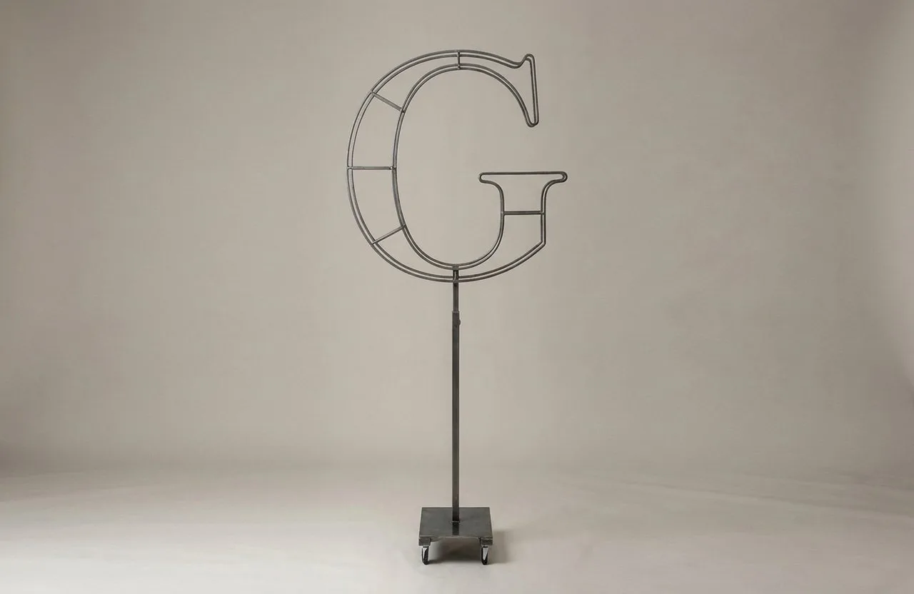 Monogram Letter G Topiary Frame, 72–90 in Monogram Letter G Topiary Frame, 72–90 in