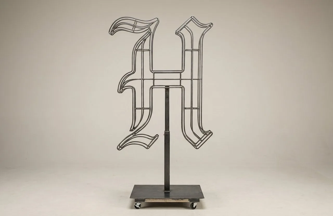 Monogram Letter H Topiary Frame, 72–90 in Monogram Letter H Topiary Frame, 72–90 in
