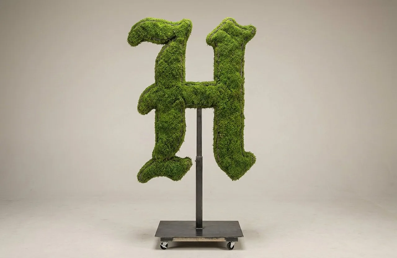 Monogram Letter H Topiary Frame, 72–90 in Monogram Letter H Topiary Frame, 72–90 in