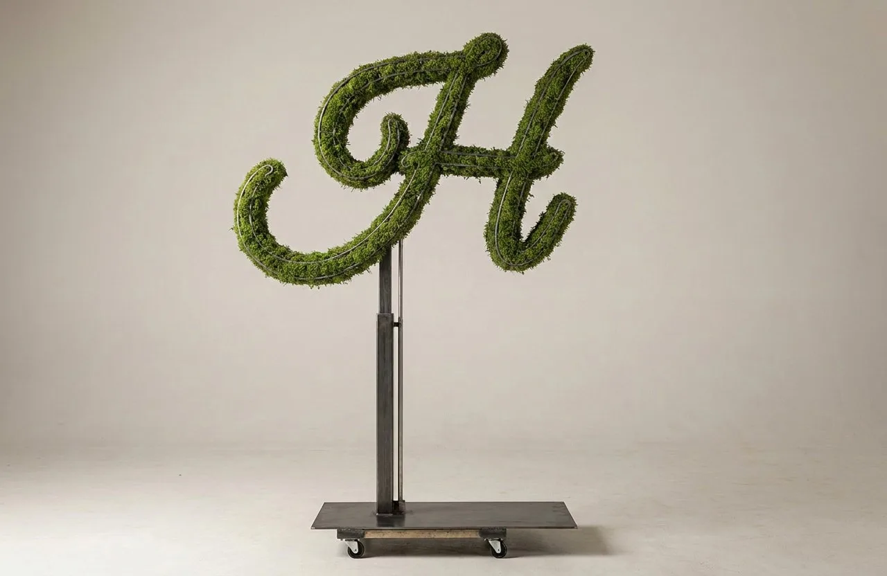 Monogram Letter H Topiary Frame, 72–90 in Monogram Letter H Topiary Frame, 72–90 in