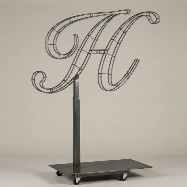 Monogram Letter H Topiary Frame, 72–90 in