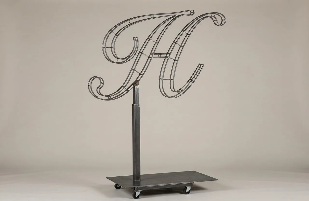 Monogram Letter H Topiary Frame, 72–90 in Monogram Letter H Topiary Frame, 72–90 in