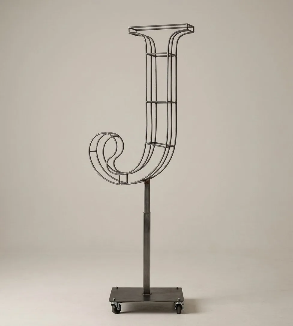 Monogram Letter J Topiary Frame, 72–90 in Monogram Letter J Topiary Frame, 72–90 in