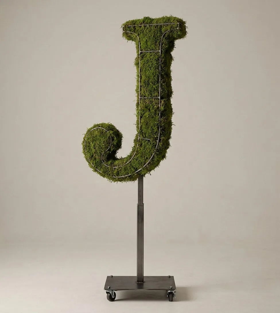 Monogram Letter J Topiary Frame, 72–90 in Monogram Letter J Topiary Frame, 72–90 in