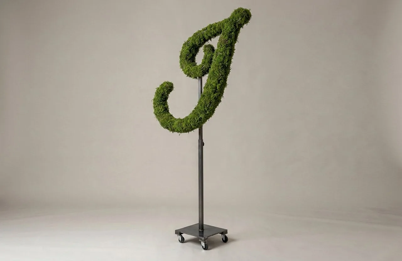 Monogram Letter J Topiary Frame, 72–90 in Monogram Letter J Topiary Frame, 72–90 in
