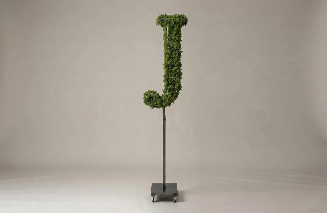 Monogram Letter J Topiary Frame, 72–90 in Monogram Letter J Topiary Frame, 72–90 in