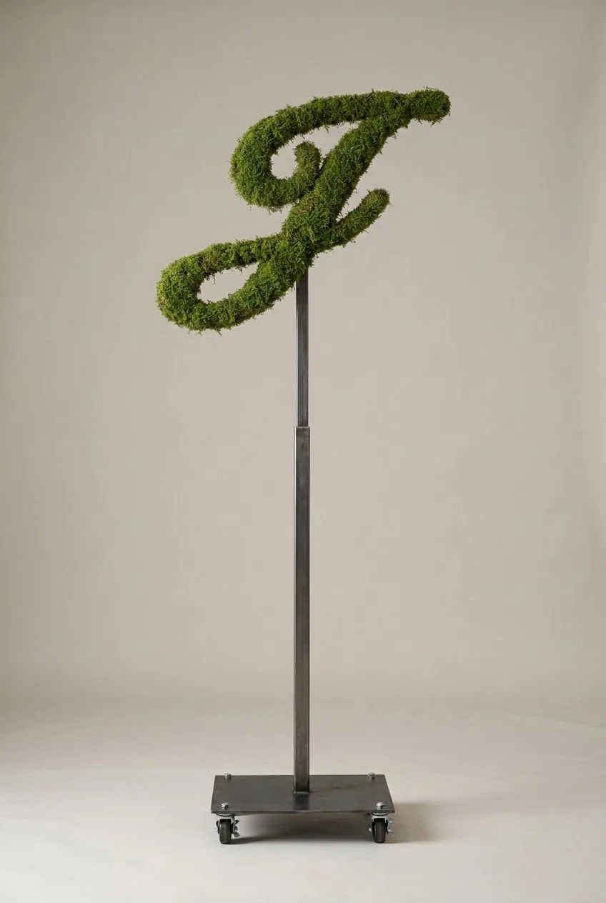 Monogram Letter J Topiary Frame, 72–90 in Monogram Letter J Topiary Frame, 72–90 in