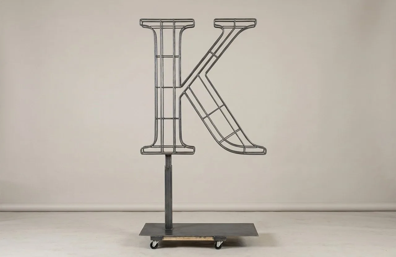 Monogram Letter K Topiary Frame, 72–90 in Monogram Letter K Topiary Frame, 72–90 in