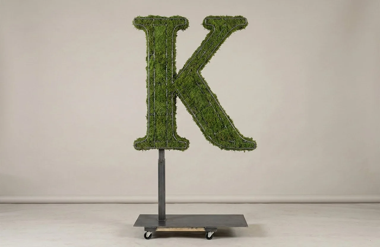 Monogram Letter K Topiary Frame, 72–90 in Monogram Letter K Topiary Frame, 72–90 in