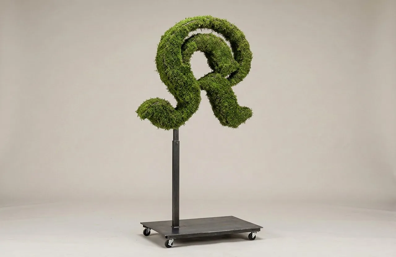 Monogram Letter K Topiary Frame, 72–90 in Monogram Letter K Topiary Frame, 72–90 in