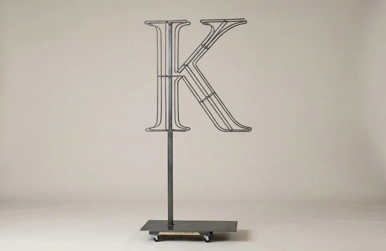 Monogram Letter K Topiary Frame, 72–90 in Monogram Letter K Topiary Frame, 72–90 in