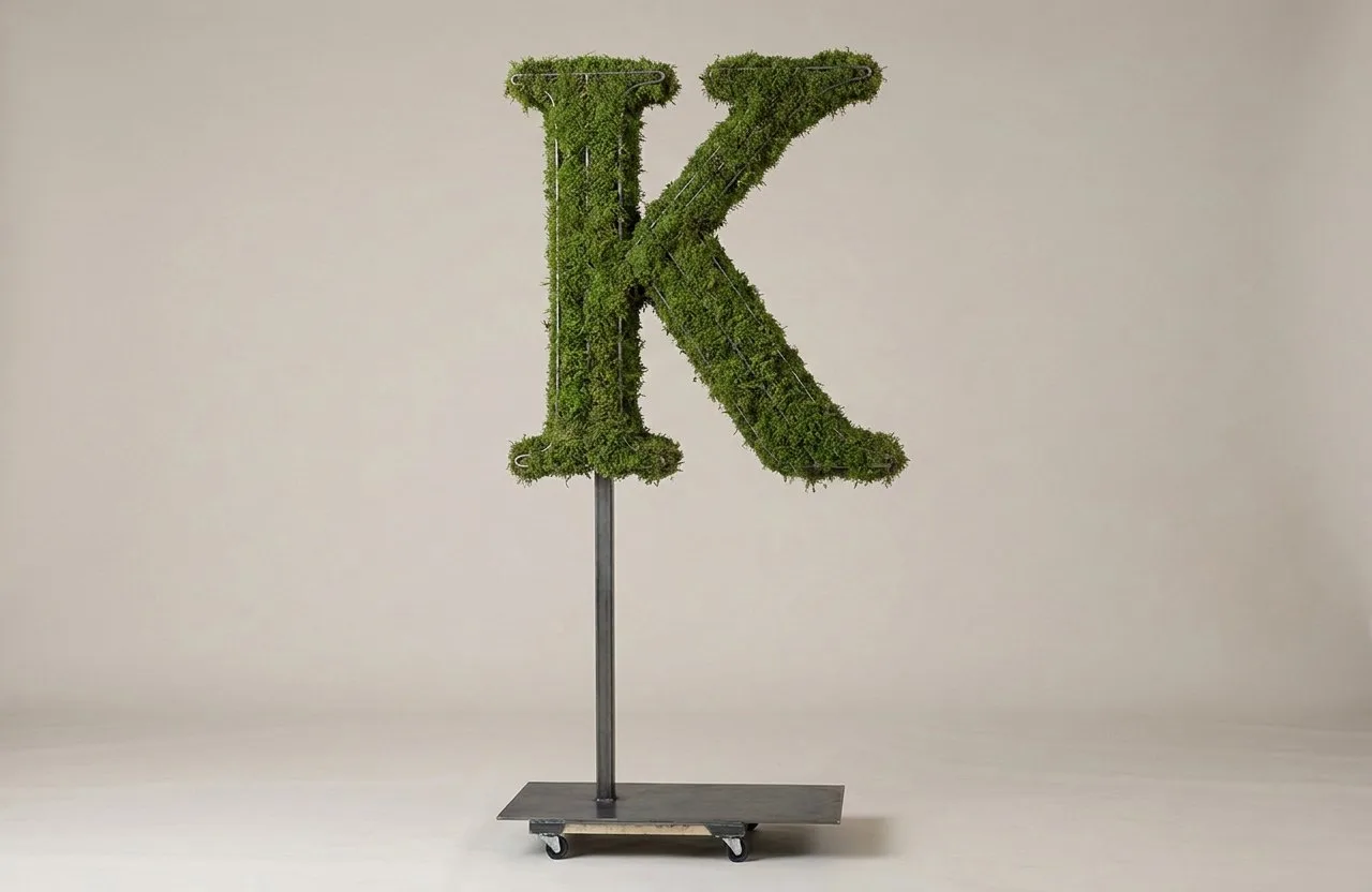 Monogram Letter K Topiary Frame, 72–90 in Monogram Letter K Topiary Frame, 72–90 in