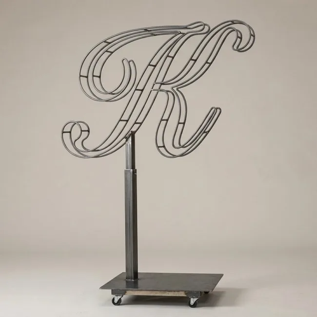 Monogram Letter K Topiary Frame, 72–90 in