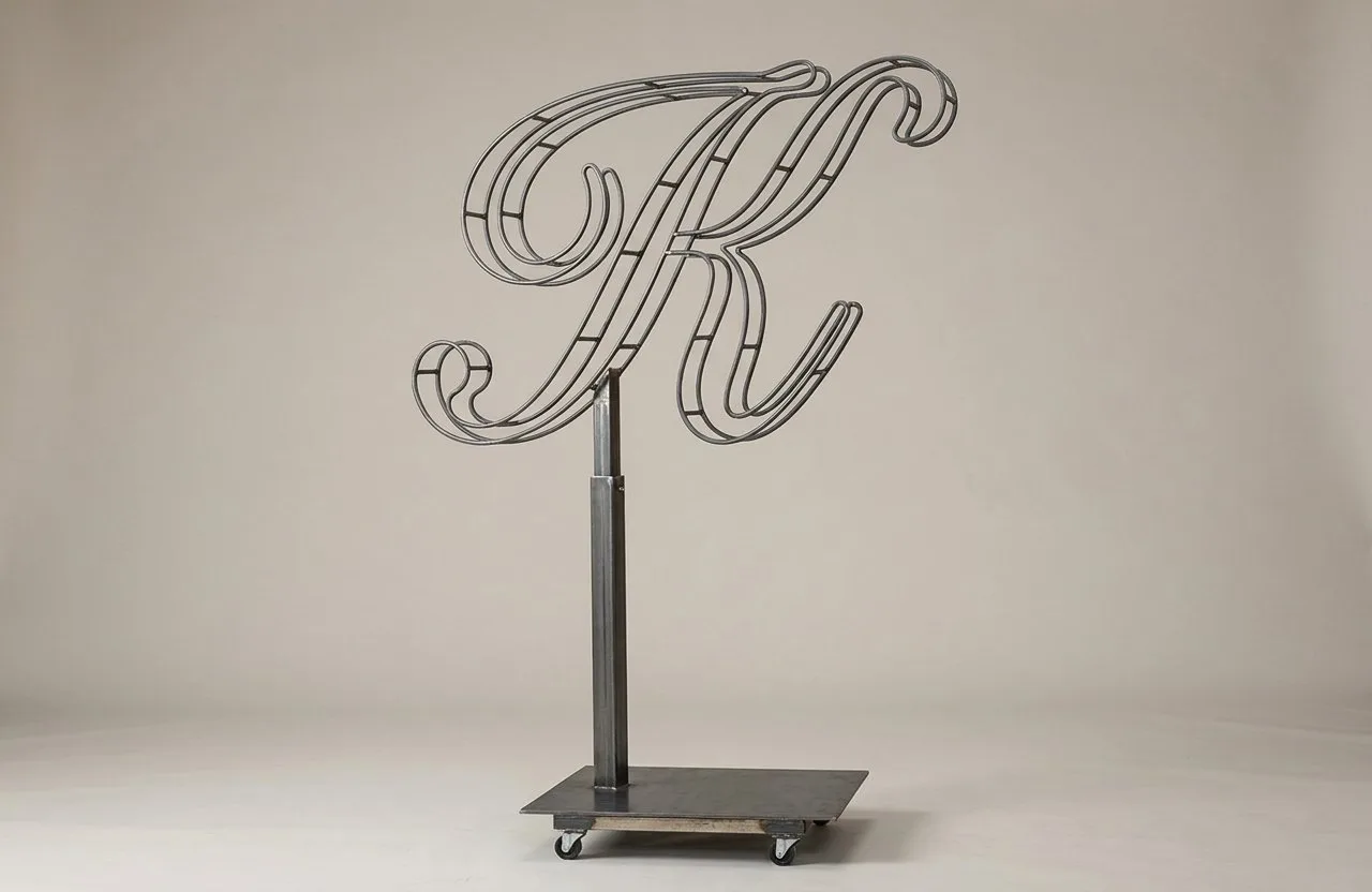 Monogram Letter K Topiary Frame, 72–90 in Monogram Letter K Topiary Frame, 72–90 in