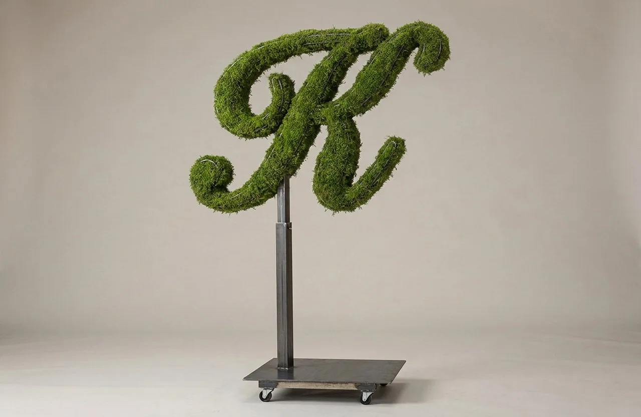 Monogram Letter K Topiary Frame, 72–90 in Monogram Letter K Topiary Frame, 72–90 in