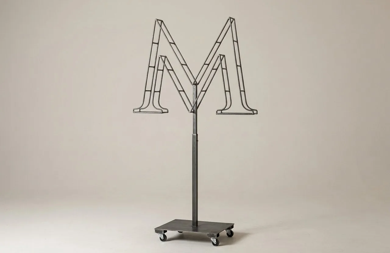 Monogram Letter M Topiary Frame, 72–90 in Monogram Letter M Topiary Frame, 72–90 in