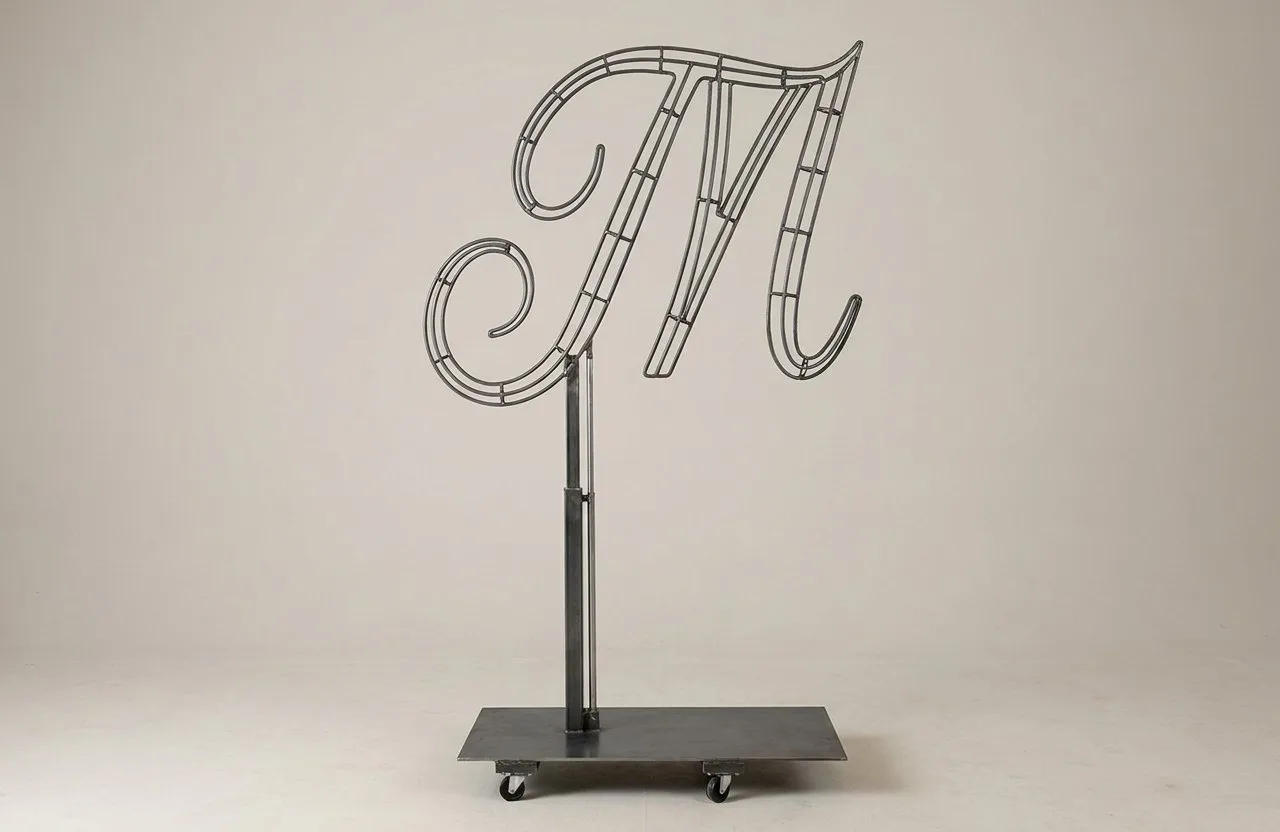 Monogram Letter M Topiary Frame, 72–90 in Monogram Letter M Topiary Frame, 72–90 in