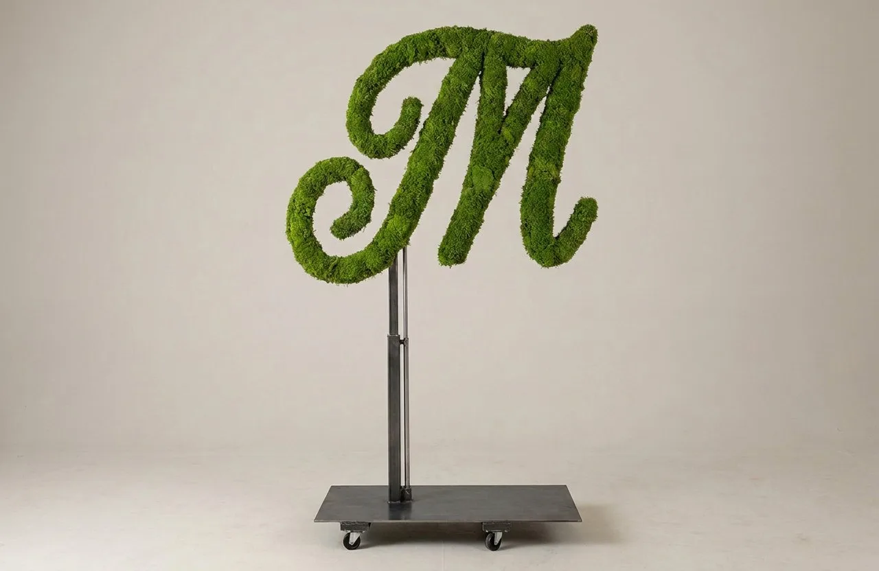 Monogram Letter M Topiary Frame, 72–90 in Monogram Letter M Topiary Frame, 72–90 in