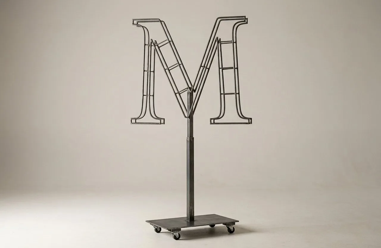 Monogram Letter M Topiary Frame, 72–90 in Monogram Letter M Topiary Frame, 72–90 in