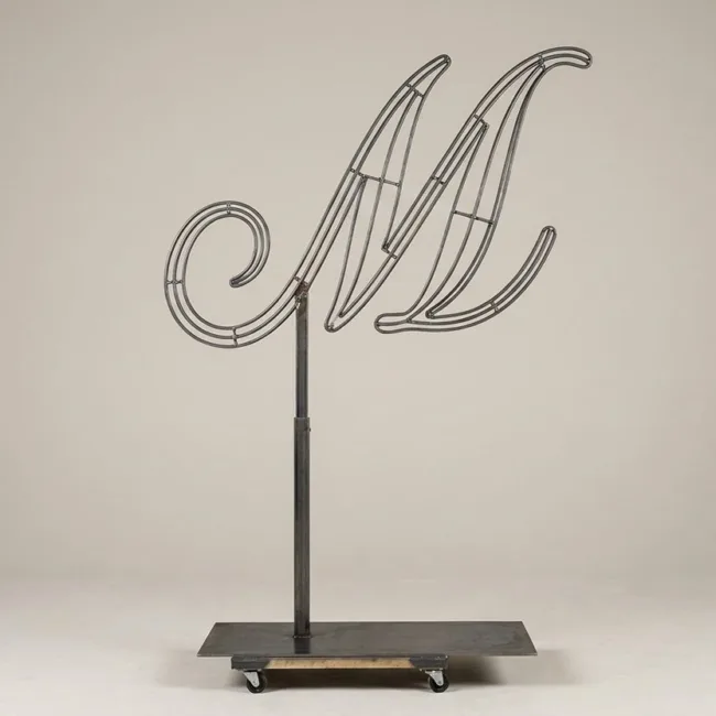 Monogram Letter M Topiary Frame, 72–90 in