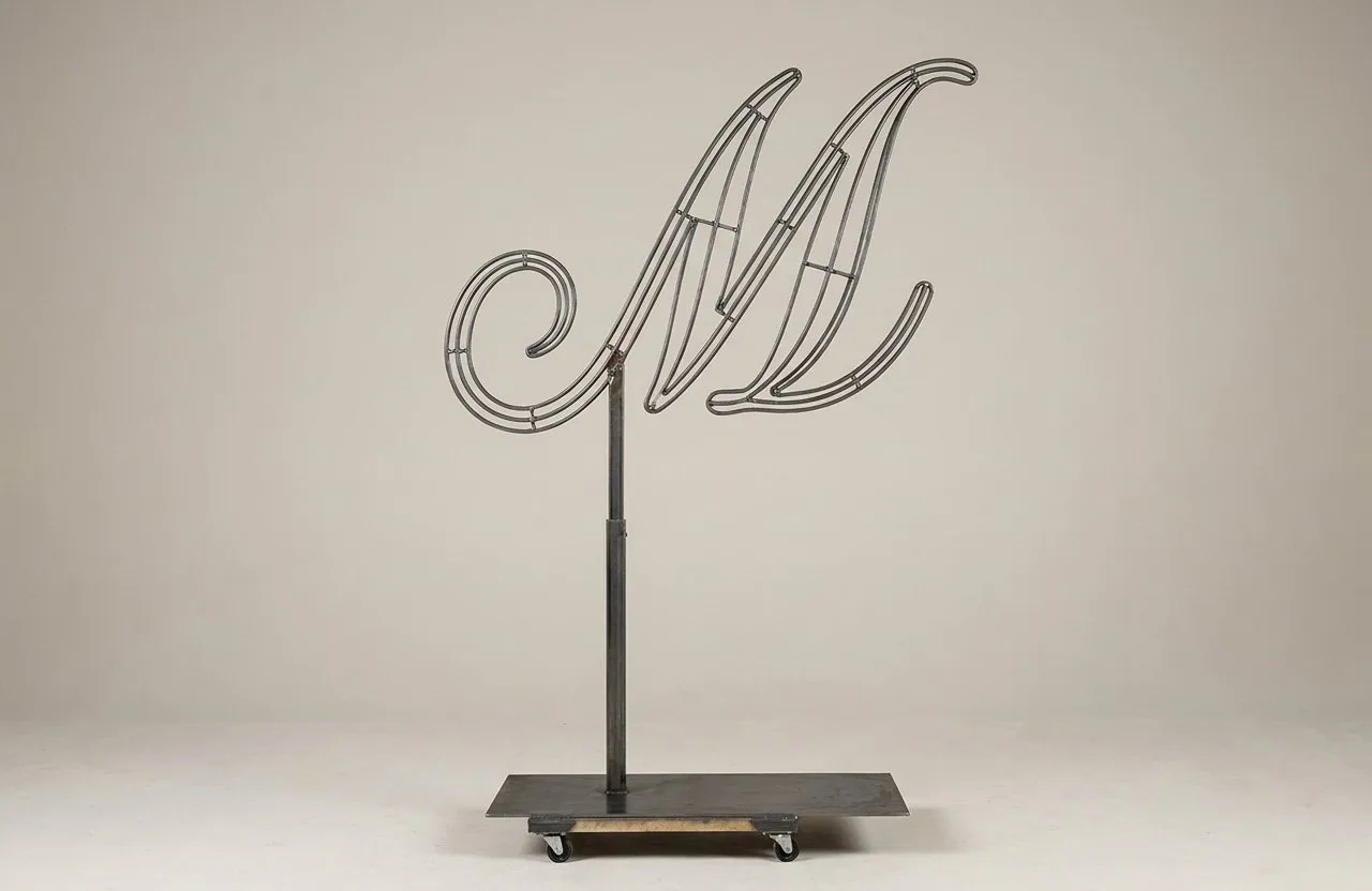 Monogram Letter M Topiary Frame, 72–90 in Monogram Letter M Topiary Frame, 72–90 in