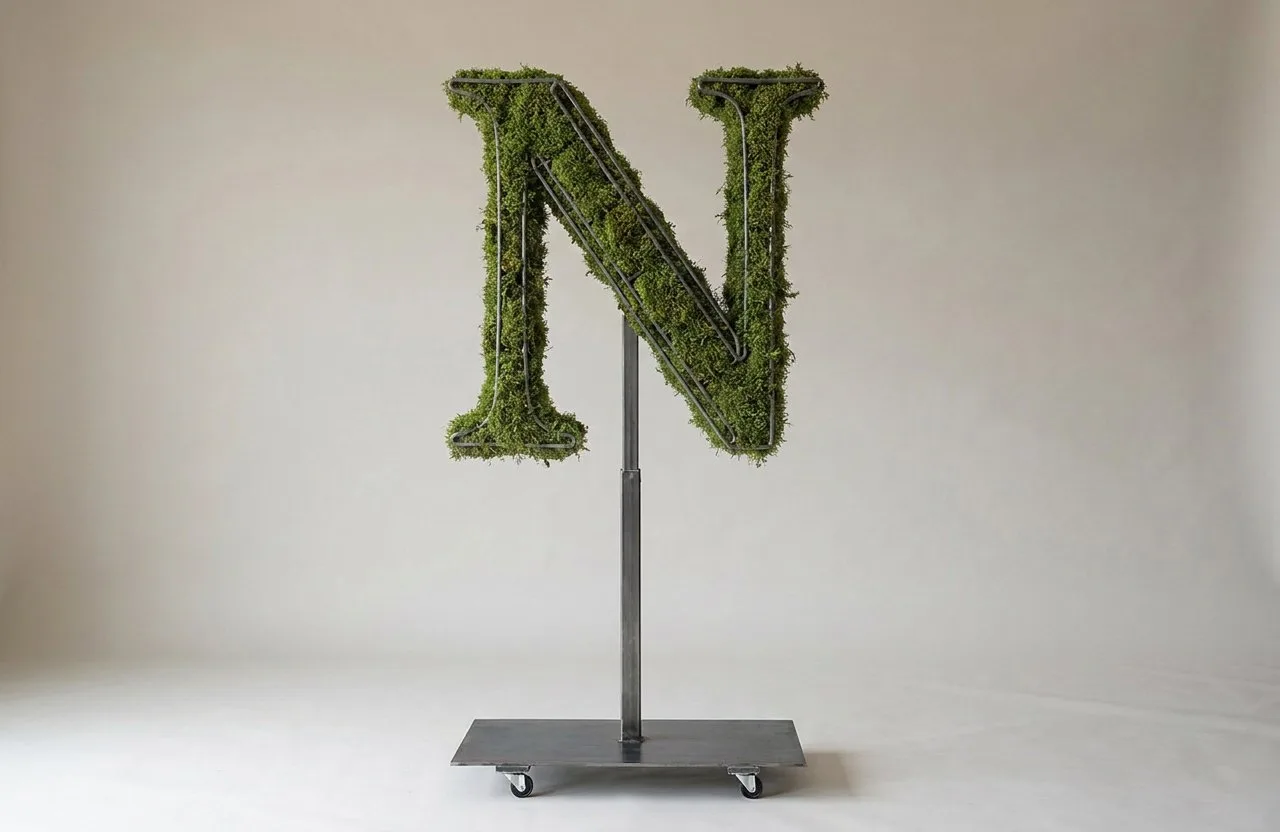 Monogram Letter N Topiary Frame, 72–90 in Monogram Letter N Topiary Frame, 72–90 in