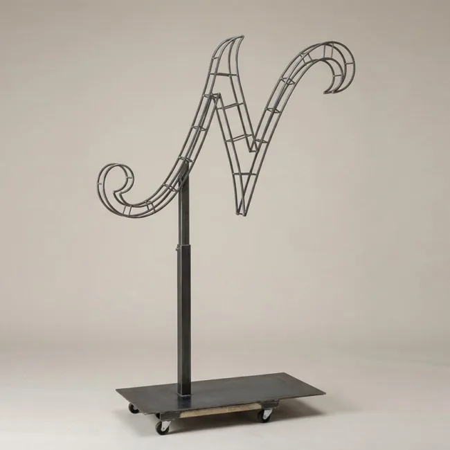 Monogram Letter N Topiary Frame, 72–90 in