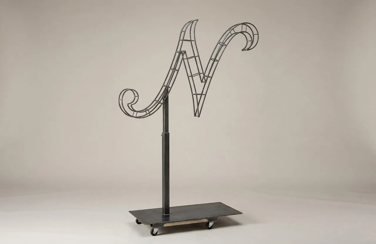 Monogram Letter N Topiary Frame, 72–90 in Monogram Letter N Topiary Frame, 72–90 in