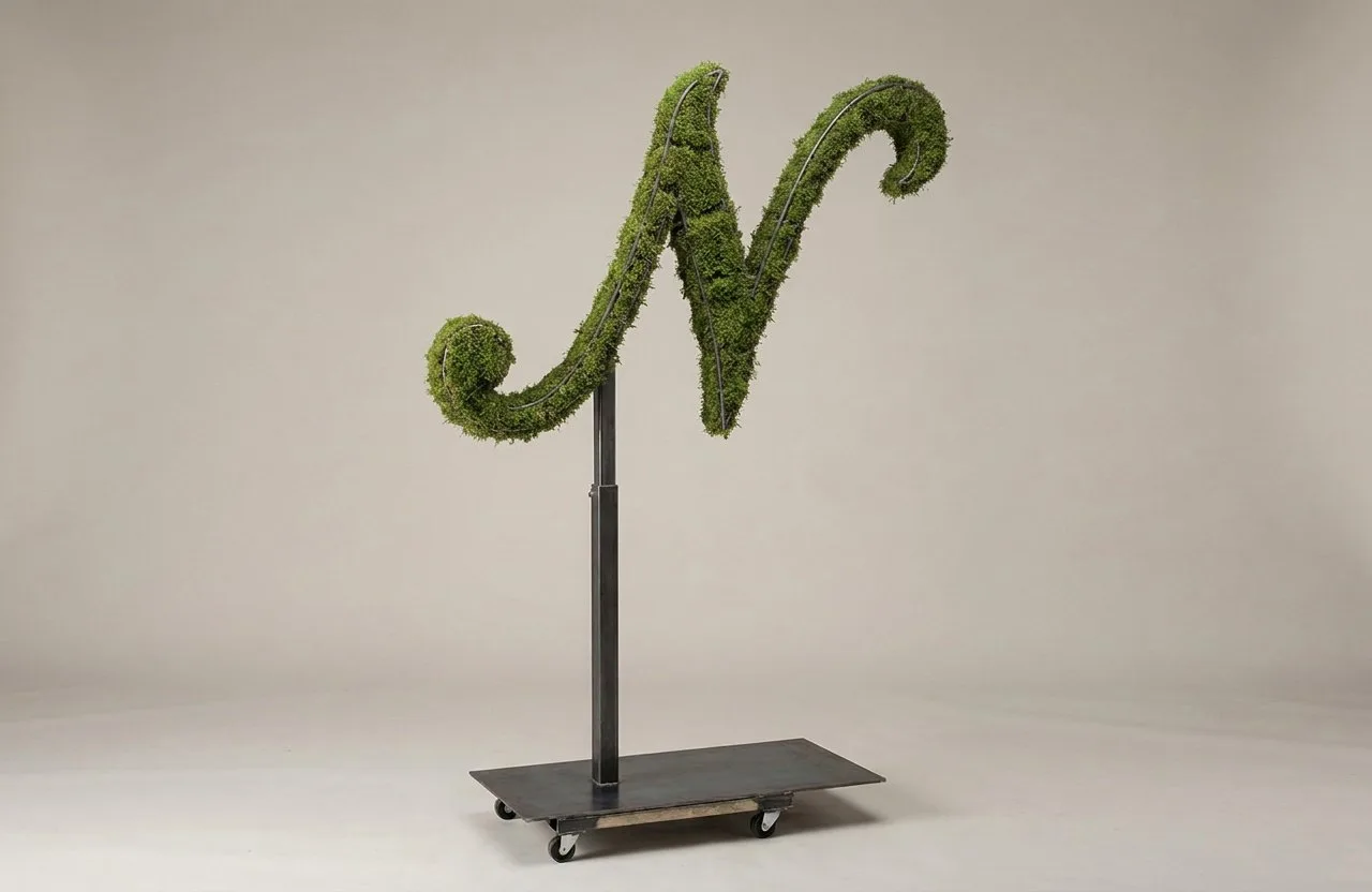 Monogram Letter N Topiary Frame, 72–90 in Monogram Letter N Topiary Frame, 72–90 in