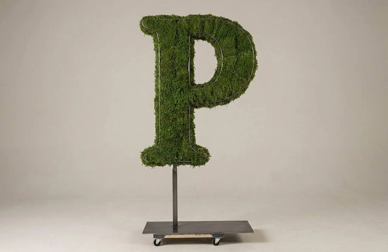 Monogram Letter P Topiary Frame, 72–90 in Monogram Letter P Topiary Frame, 72–90 in