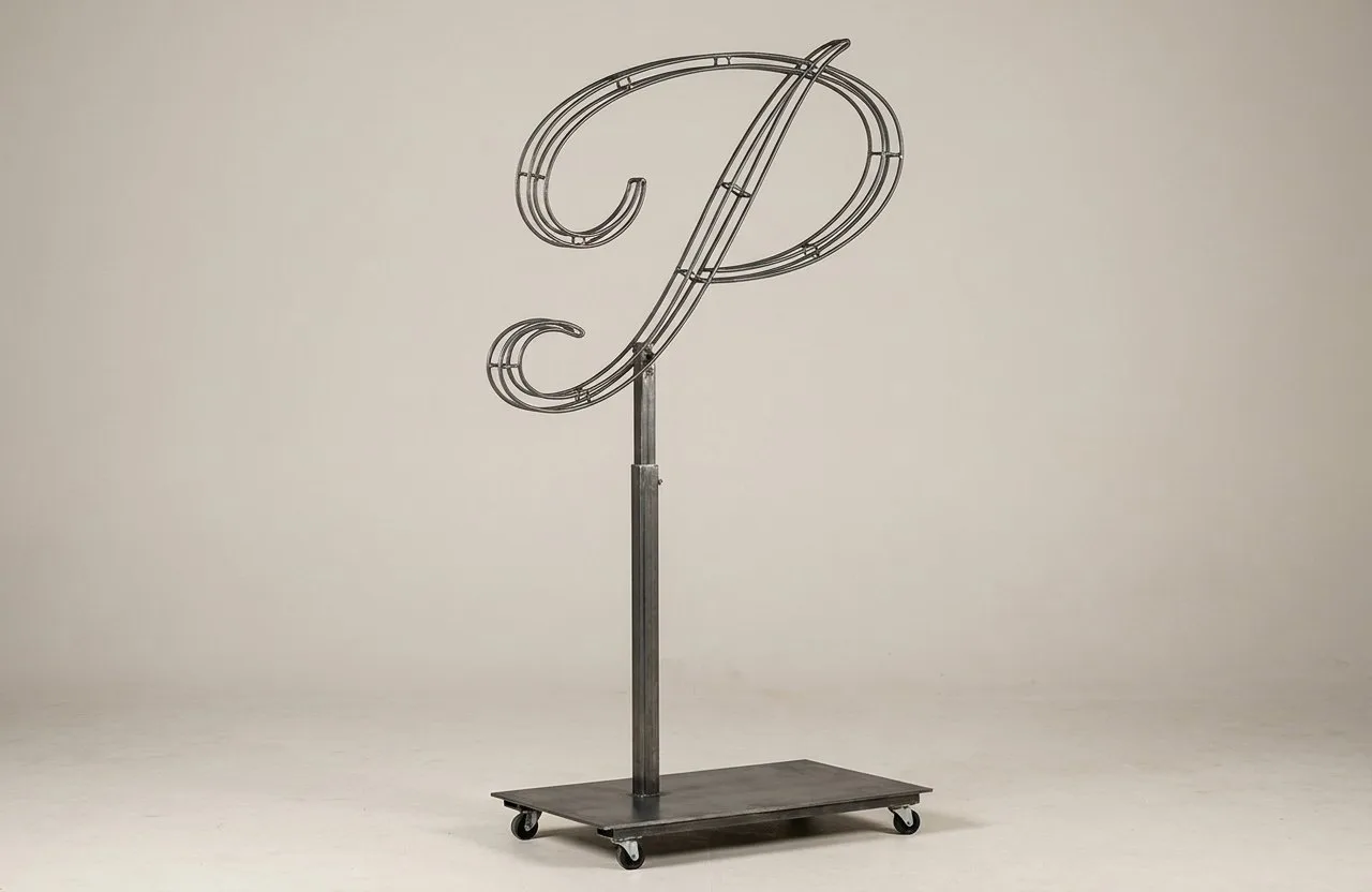 Monogram Letter P Topiary Frame, 72–90 in Monogram Letter P Topiary Frame, 72–90 in