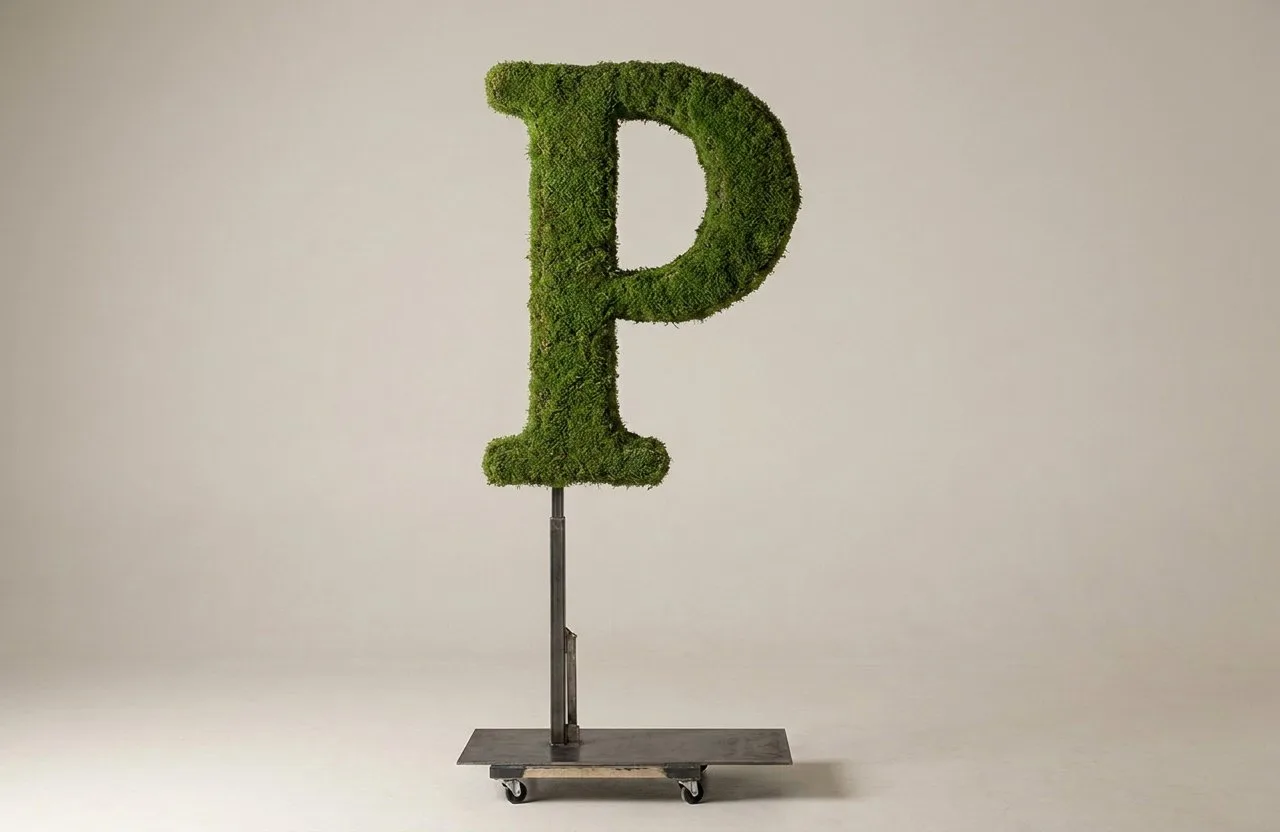 Monogram Letter P Topiary Frame, 72–90 in Monogram Letter P Topiary Frame, 72–90 in