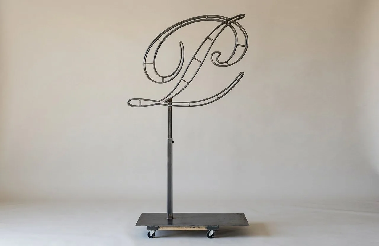 Monogram Letter P Topiary Frame, 72–90 in Monogram Letter P Topiary Frame, 72–90 in