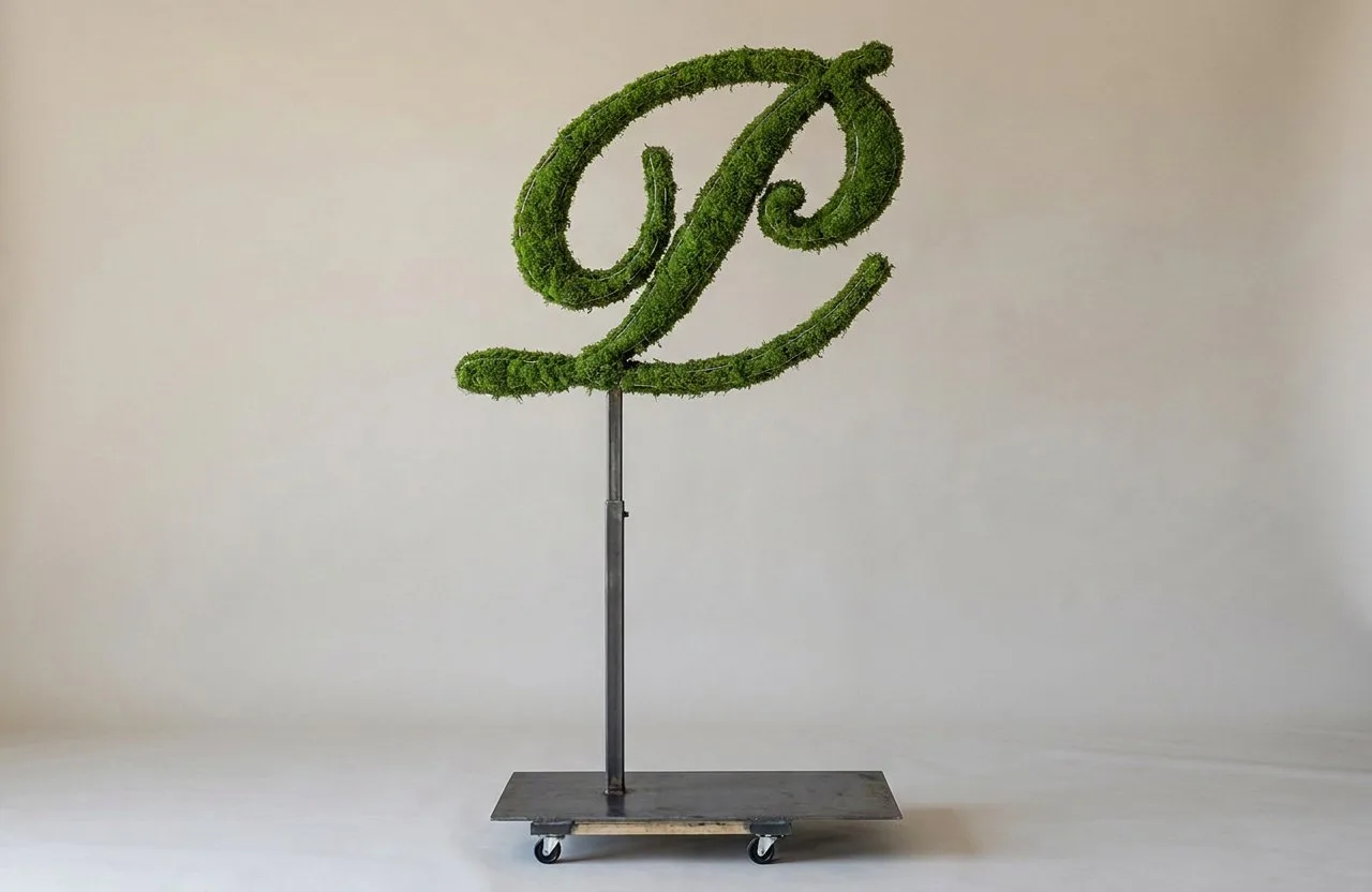 Monogram Letter P Topiary Frame, 72–90 in Monogram Letter P Topiary Frame, 72–90 in