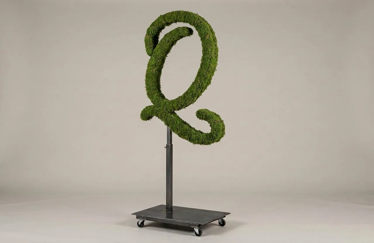 Monogram Letter Q Topiary Frame, 72–90 in Monogram Letter Q Topiary Frame, 72–90 in