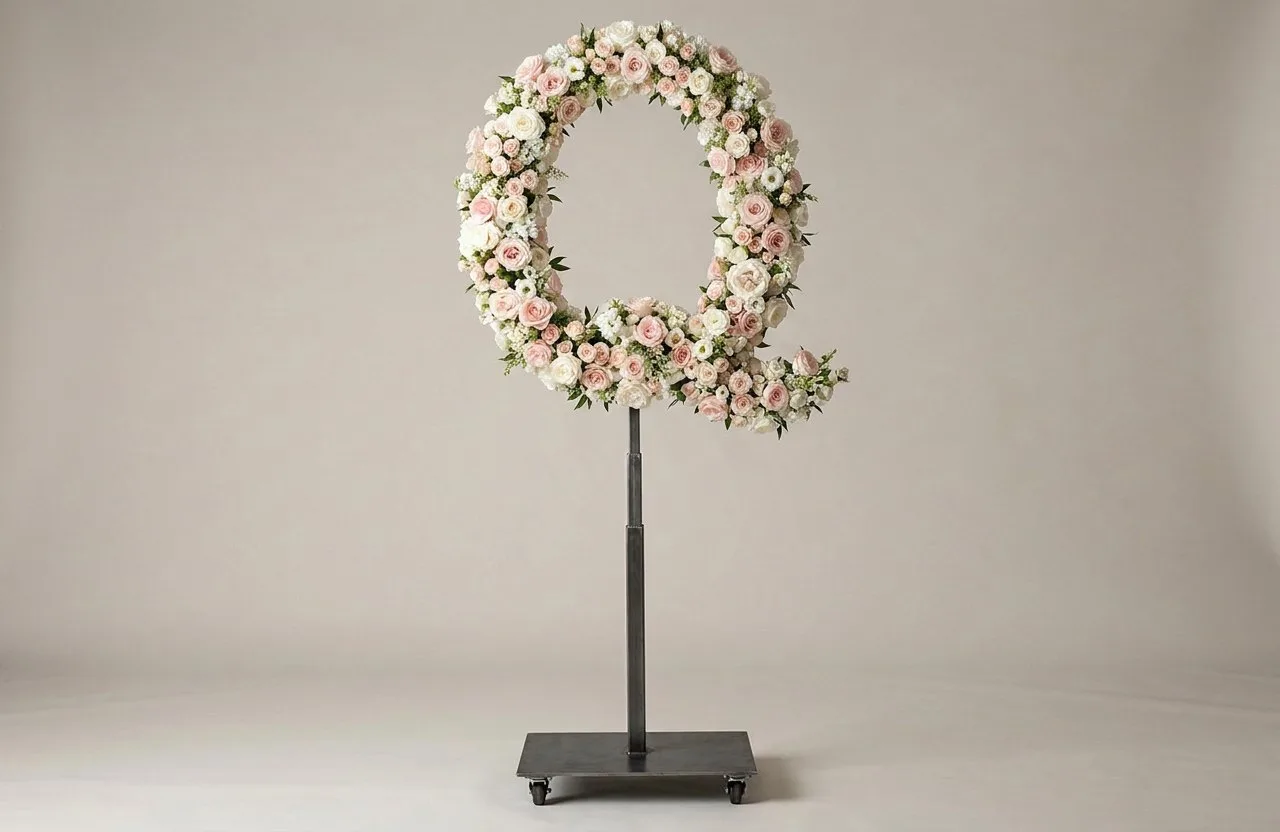 Monogram Letter Q Topiary Frame, 72–90 in Monogram Letter Q Topiary Frame, 72–90 in
