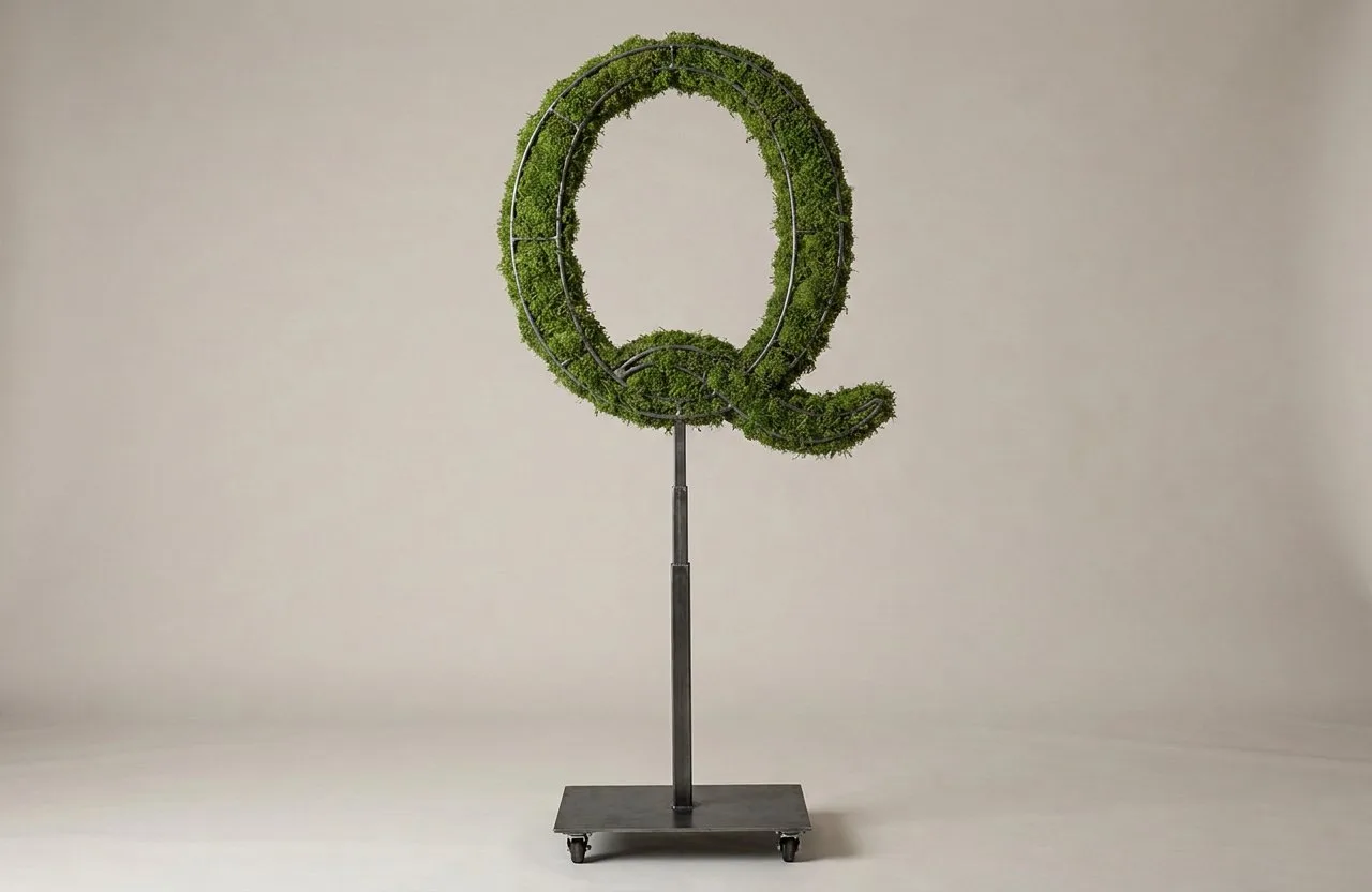 Monogram Letter Q Topiary Frame, 72–90 in Monogram Letter Q Topiary Frame, 72–90 in