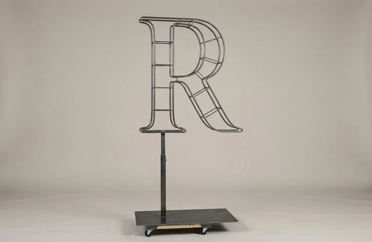 Monogram Letter R Topiary Frame, 72–90 in Monogram Letter R Topiary Frame, 72–90 in