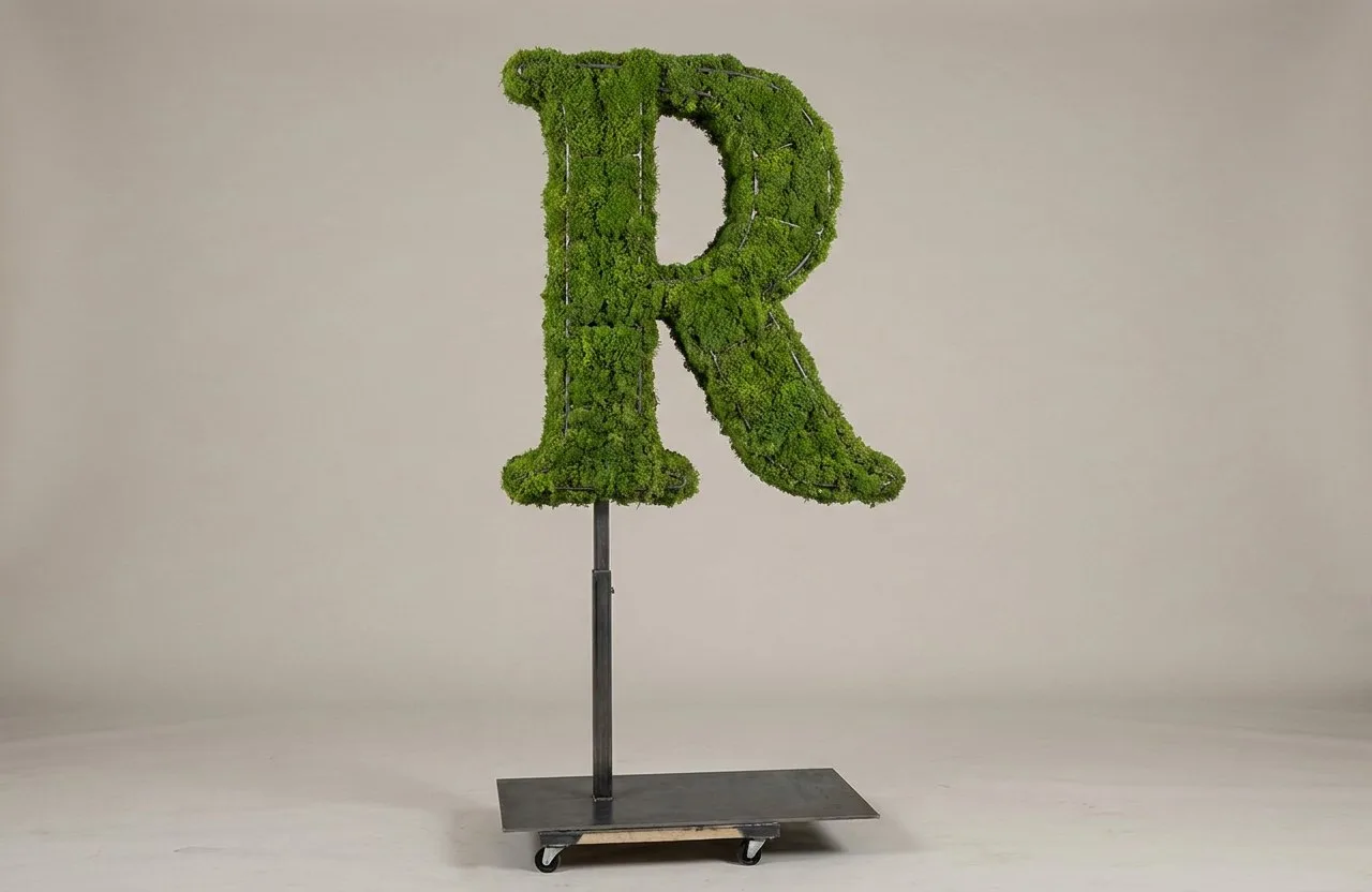 Monogram Letter R Topiary Frame, 72–90 in Monogram Letter R Topiary Frame, 72–90 in