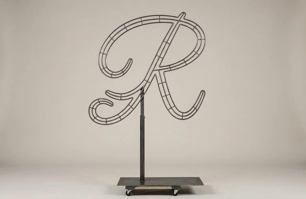 Monogram Letter R Topiary Frame, 72–90 in Monogram Letter R Topiary Frame, 72–90 in