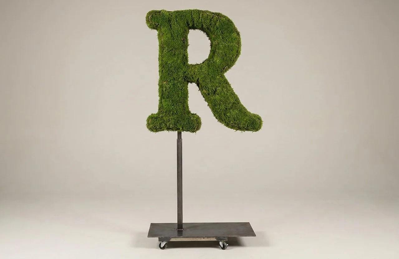 Monogram Letter R Topiary Frame, 72–90 in Monogram Letter R Topiary Frame, 72–90 in