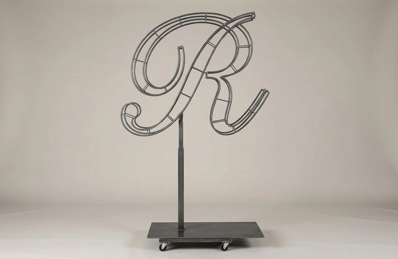 Monogram Letter R Topiary Frame, 72–90 in Monogram Letter R Topiary Frame, 72–90 in