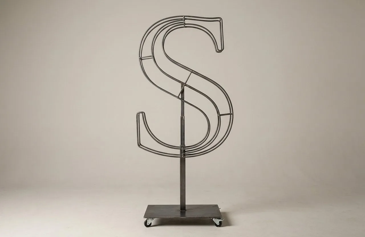 Monogram Letter S Topiary Frame, 72–90 in Monogram Letter S Topiary Frame, 72–90 in