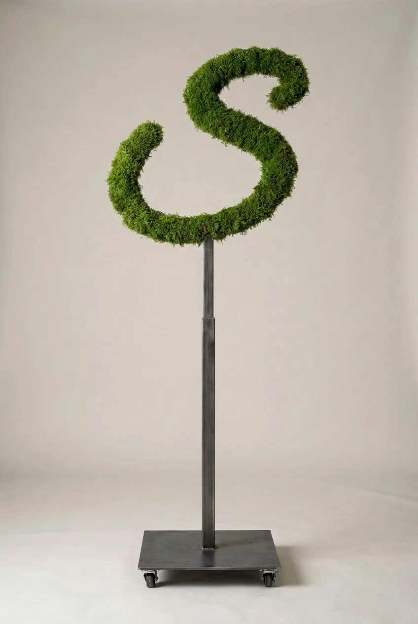 Monogram Letter S Topiary Frame, 72–90 in Monogram Letter S Topiary Frame, 72–90 in