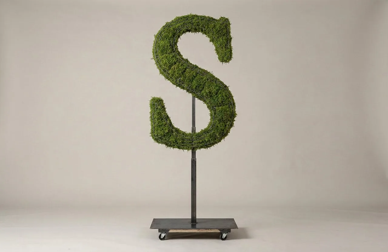Monogram Letter S Topiary Frame, 72–90 in Monogram Letter S Topiary Frame, 72–90 in