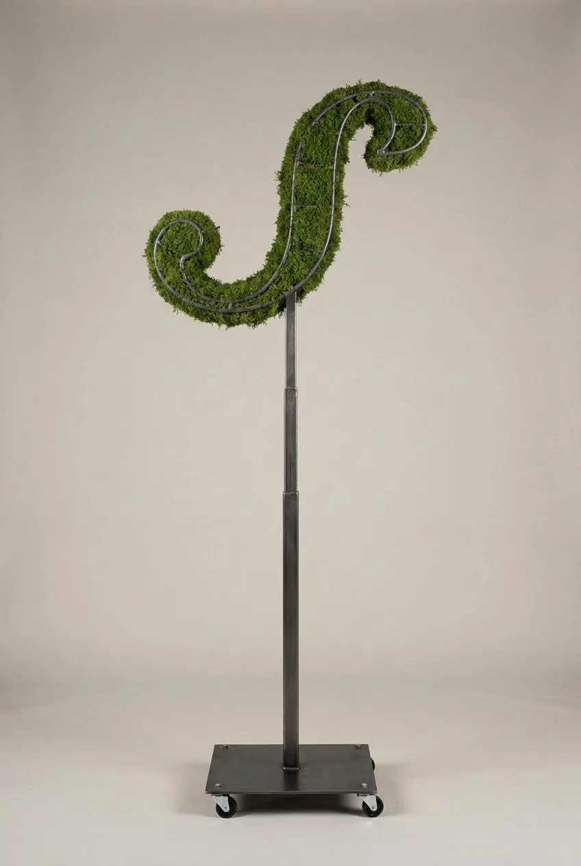 Monogram Letter S Topiary Frame, 72–90 in Monogram Letter S Topiary Frame, 72–90 in