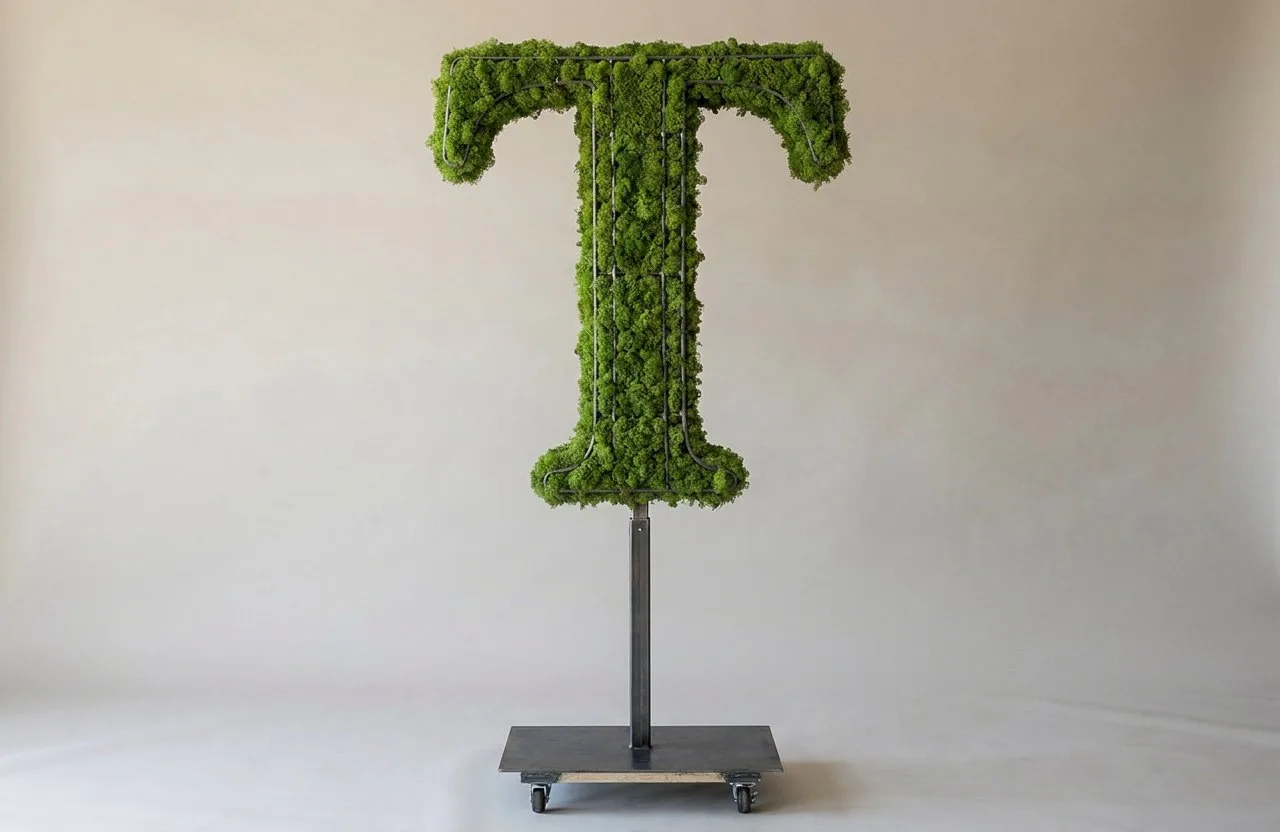 Monogram Letter T Topiary Frame, 72–90 in Monogram Letter T Topiary Frame, 72–90 in