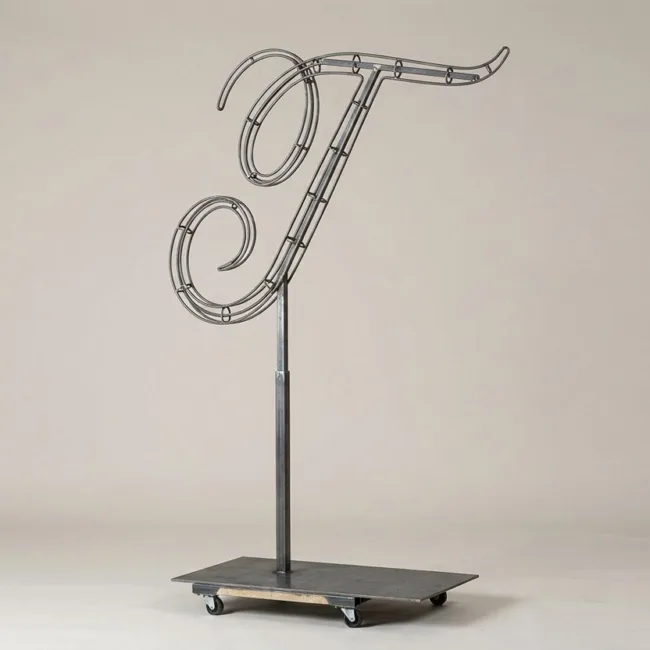 Monogram Letter T Topiary Frame, 72–90 in