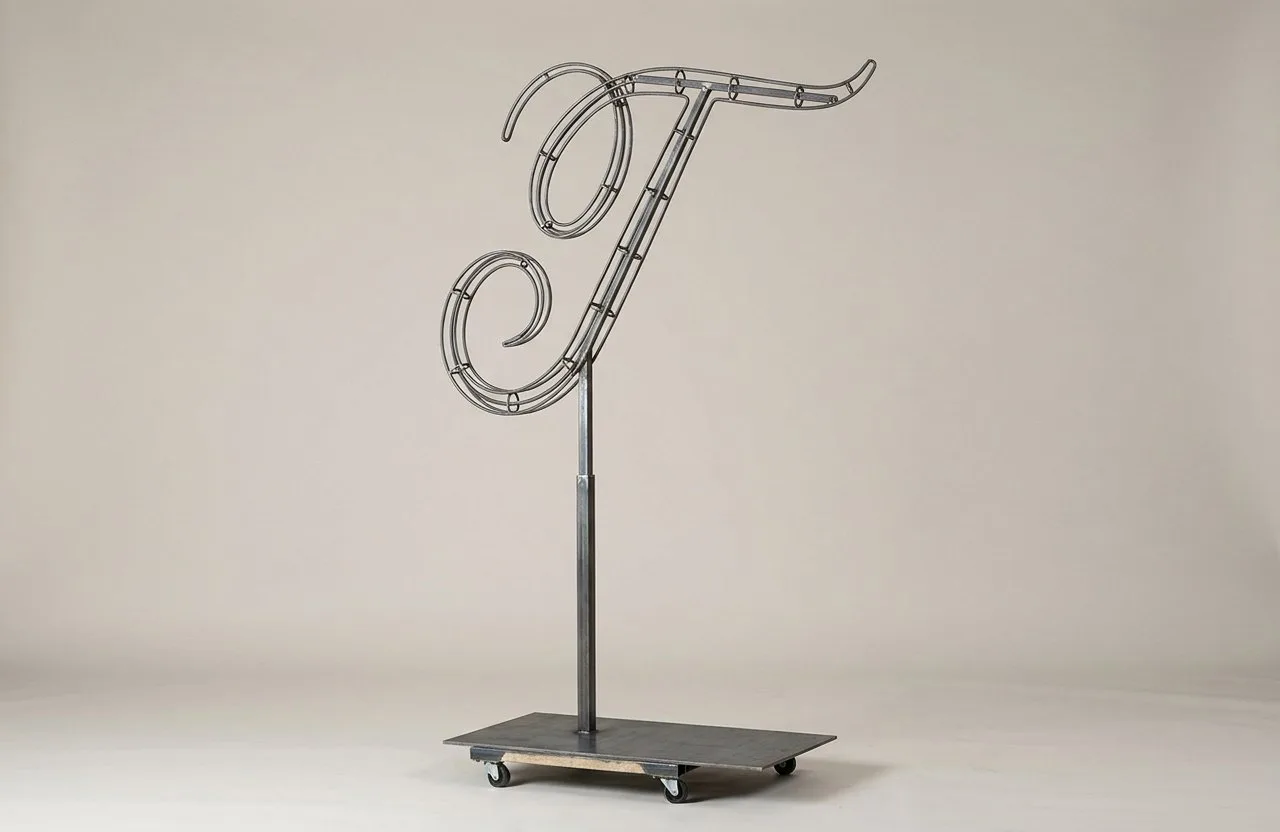 Monogram Letter T Topiary Frame, 72–90 in Monogram Letter T Topiary Frame, 72–90 in