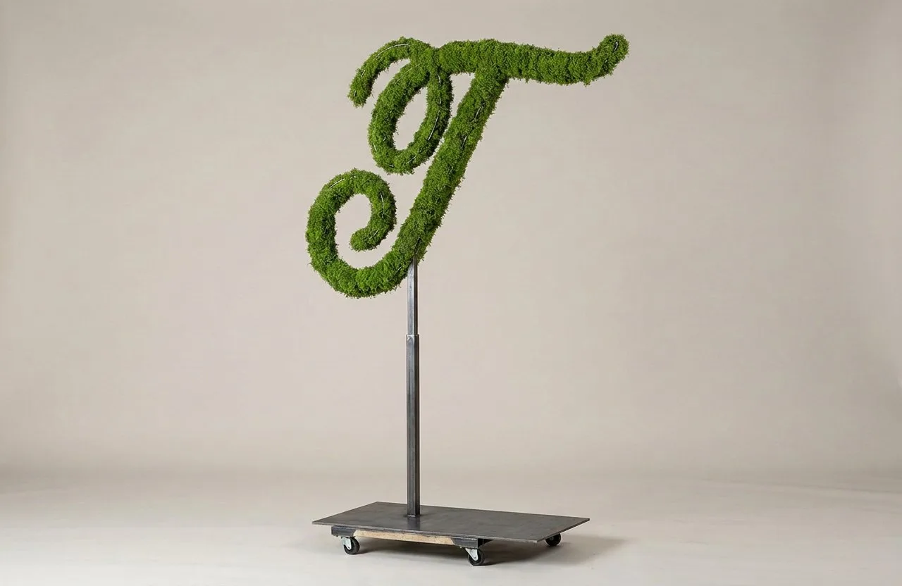 Monogram Letter T Topiary Frame, 72–90 in Monogram Letter T Topiary Frame, 72–90 in